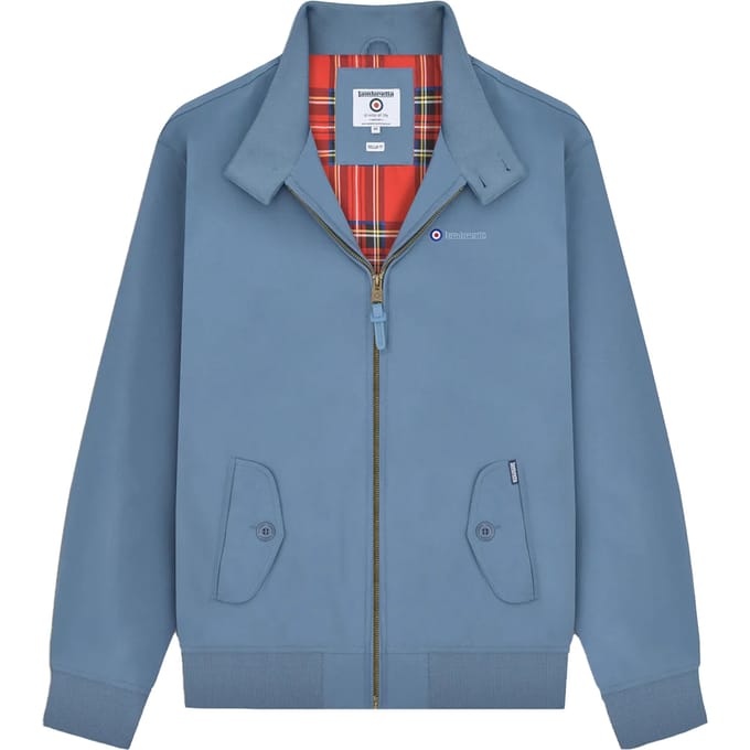 Lambretta Harrington heren douchebestendig jack (Middenblauw)