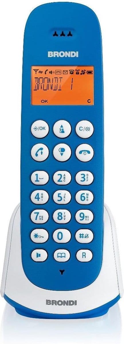 Brondi Adara DECT-telefoon Blauw, Wit Nummerherkenning