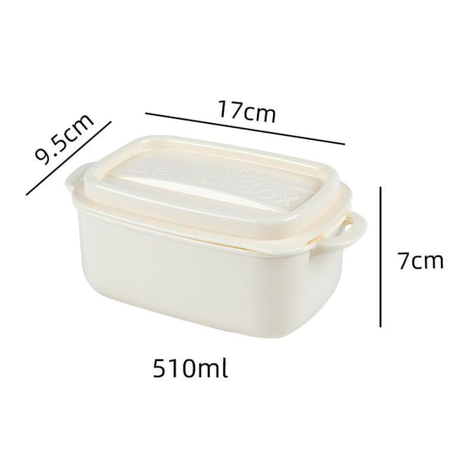Draagbare nieuwe dubbele hamburger lunchbox schattige hamburger lunchbox lunchbox kinderlunchbox wit