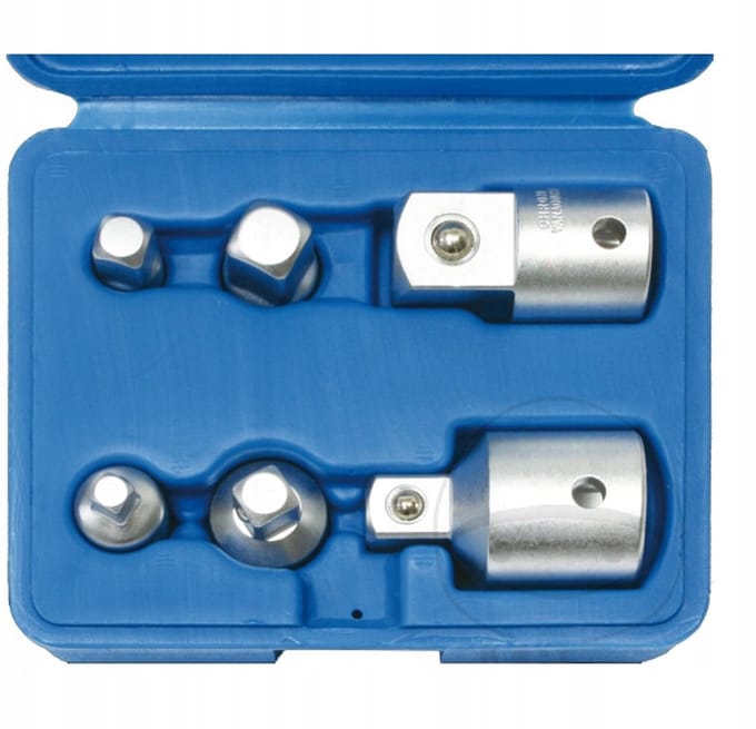 JMP Doppenset Adapters 1/4"-3/4" 6-delig