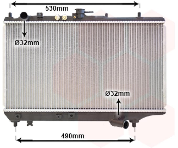 Van Wezel - RADIATOR VOOR MAZDA 323 F 1989-1994 BP2815200