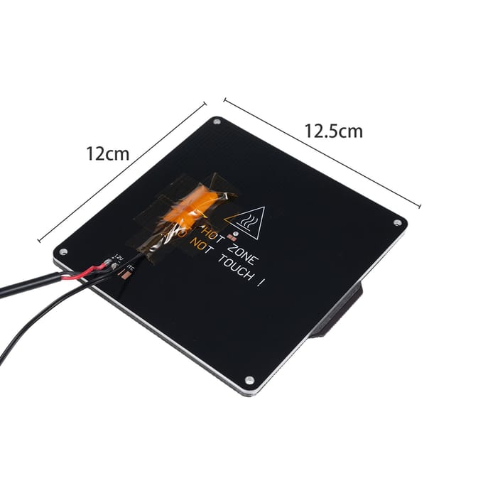Plateau chauffant 100x100mm 30W Accessoires Imprimante 3D Plateforme Chauffante Magnétique Compatible avec EasyThreed US