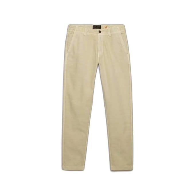 Superdry Tapered Washed Chino Broek Beige 36 / 32 Man