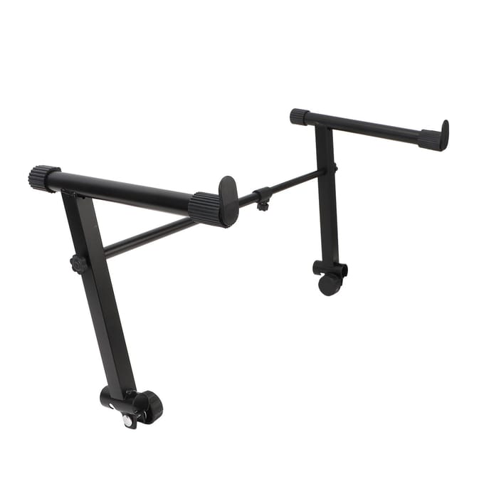 Toetsenbordstandaard Verlengadapter L-vormig Elektronisch Piano Toetsenbordrek 2-laags Verhoger 42?75 cm breedte black