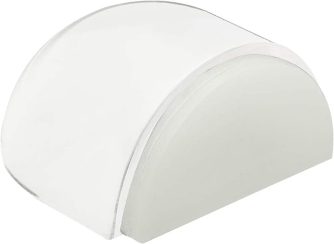 Deurstopper Zelfklevend - Muurstopper - Schade Voorkomen - Transparante Halve Maan - 42x40x20 mm - Transparant