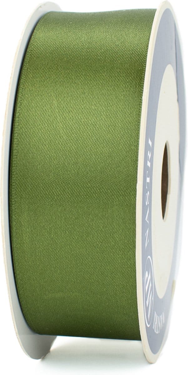 Satijnlint - groen cadeaulint van satijn - 40 mm - Rol van 25 meter