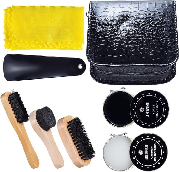 Dailygoods- Schoenpoets Kit - Schoenpoets - Reinigingsborstel