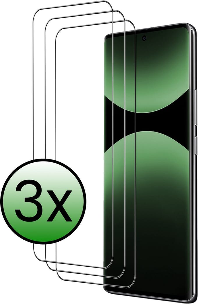 Screenprotector - 3 Stuks Geschikt voor Xiaomi Redmi Note 14 Pro 5G - Extra Sterk - Beschermglas - Gehard Glas - Tempered Glass - Screen Protector