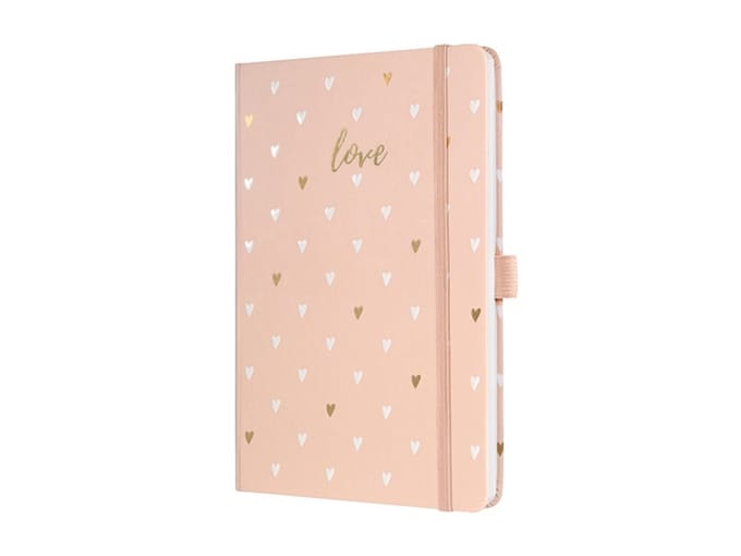 Sigel notitieboek A5 Jolie 174 pagina's 80 grams lijn Pink Love