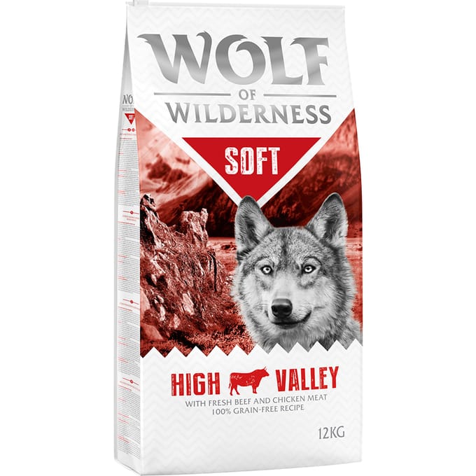 12kg "Soft High Valley" Rund Wolf of Wilderness Hondenvoer