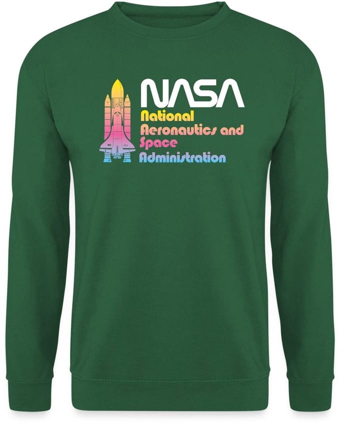 NASA National Aeronautics And Space Administration Sweater Heren
