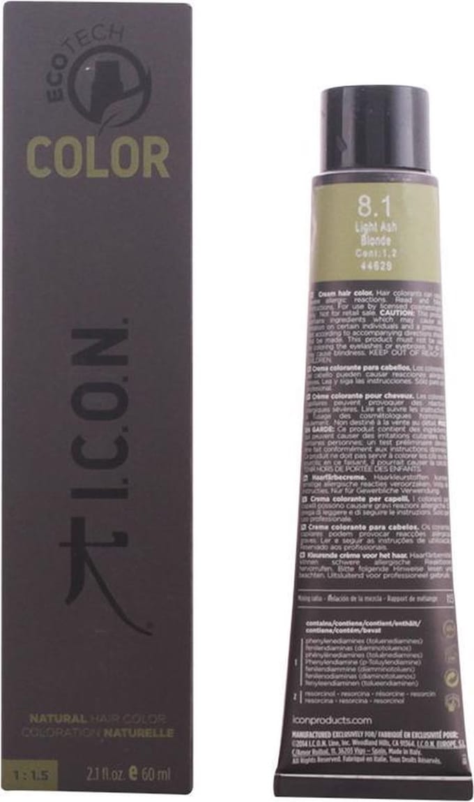 Permanent Dye I.c.o.n. Ecotech Color Nº 9.0-rubio muy claro 60 ml