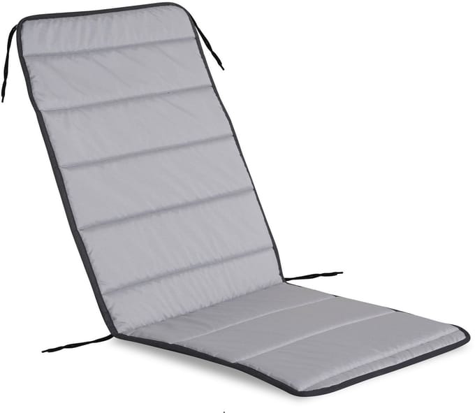 Gewatteerd schuim stoelkussen 50x50x80 cm donkergrijs