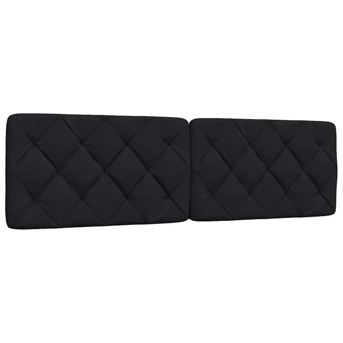 vidaXL - Hoofdbordkussen - 180 - cm - stof - zwart