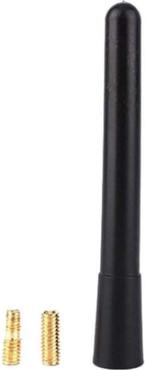 Auto Antenne - Korte Universele Radio Antenne - FM / AM - 10cm Lang - Zwarte