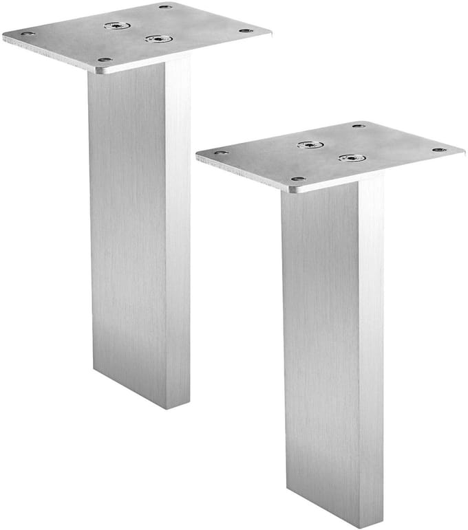 1 paar (2 stuks) SOTECH barconsoles COUNTER - design meets function - massief aluminium EV1 - hoogte 178 mm recht - baliesteun balievoetsteun