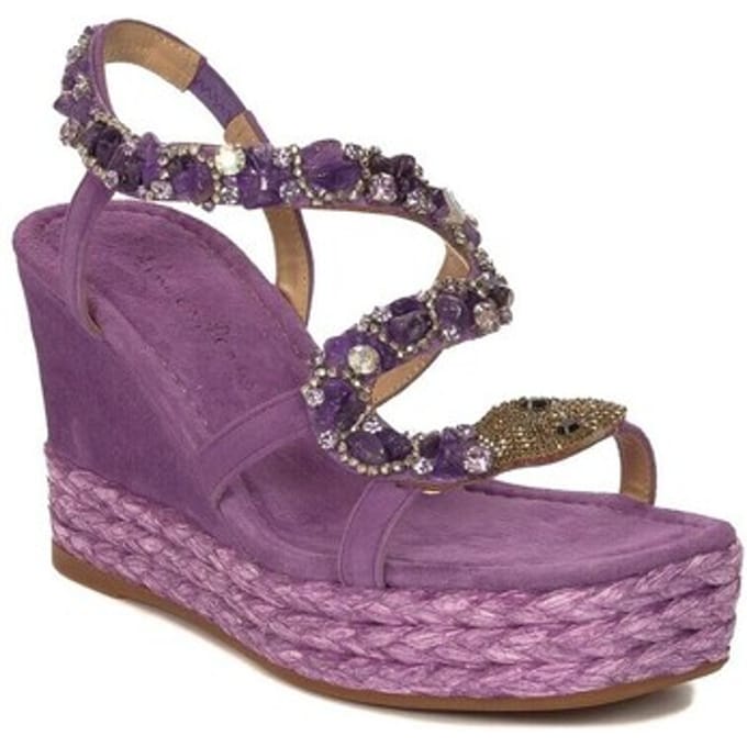 Sandalen met sleehak ALMA EN PENA V23514Violet