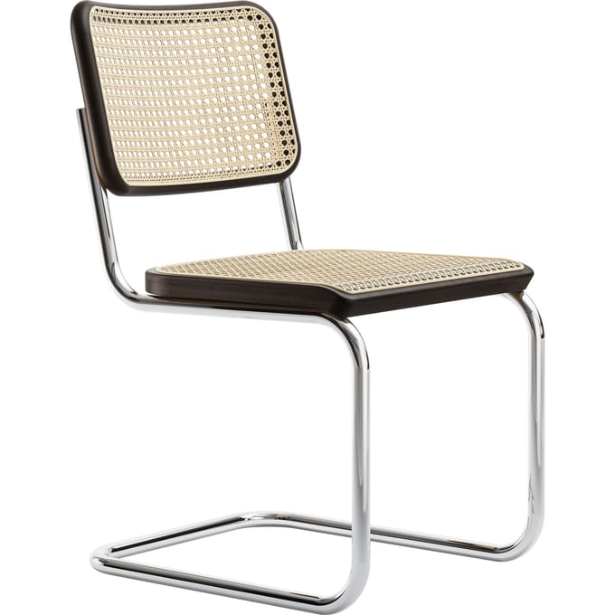 Thonet S 32 V Stoel - Beuken donkerbruin gebeitst (TP 89)