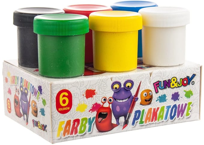 Titanum Posterverfset 6x20ml - Levendige schoolverf