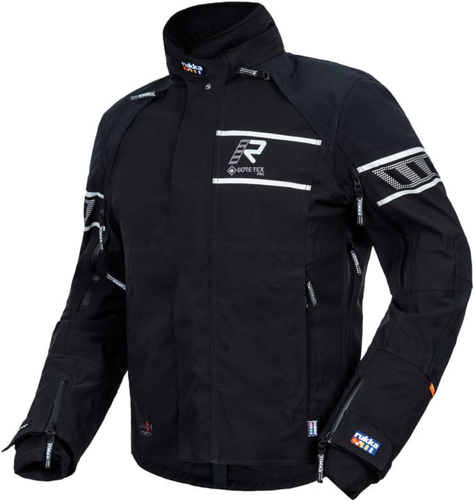 Rukka Rapto-R Zwart Zilver Textiele Motorjas - Jas