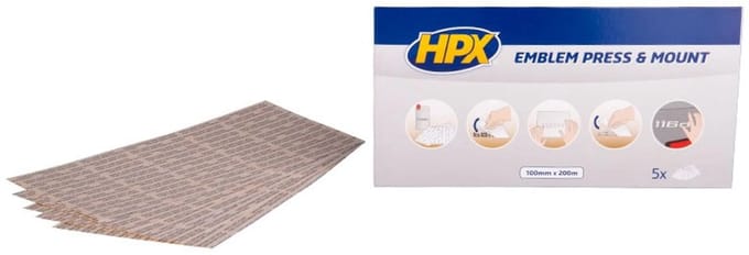 Lijmstrips - transparant 100mm x 200mm