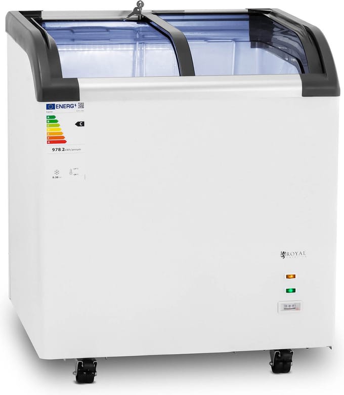 Diepvries - 180 L - Royal Catering - glazen deuren RCFZ-180G