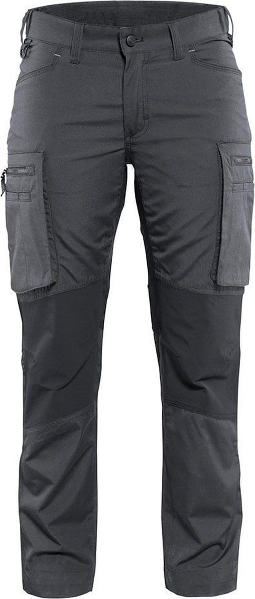 Blaklader Dames Service werkbroek Stretch 7159-1845 - Vrouwen - Donkergrijs/Zwart - 48