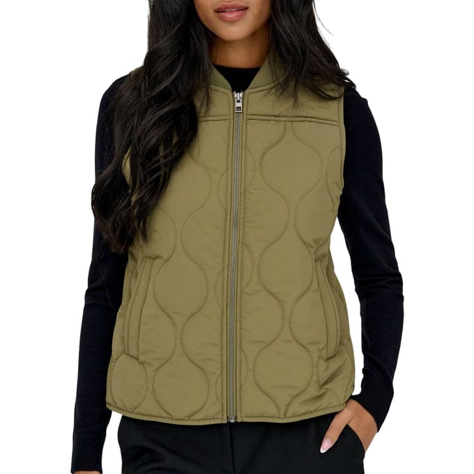 JDY Raya Quilt Short Bodywarmer Dames