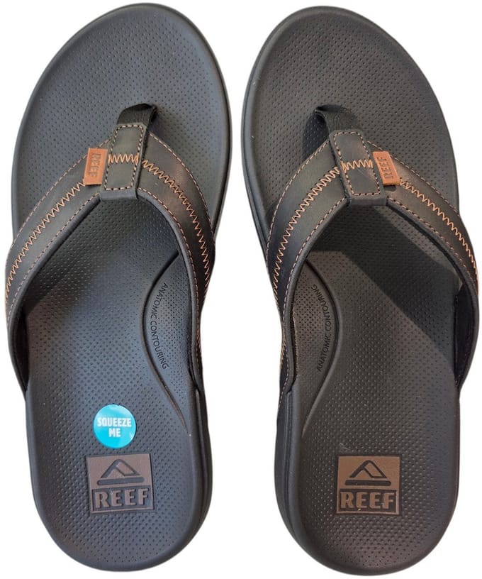 Reef Cshn Phantom 2.0 Leblack/Coffee Heren Slippers - Zwart/Donkerblauw - Maat 47