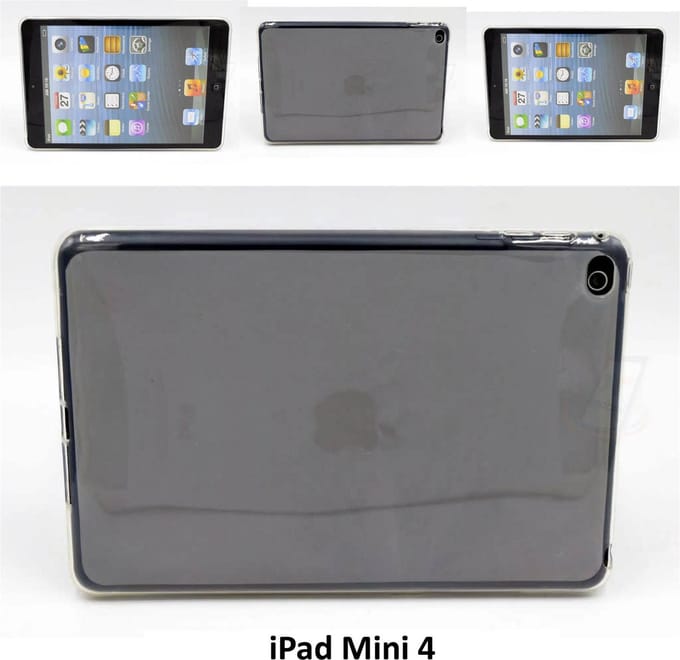 Apple iPad Mini 4 Transparant Achterkant - Book Case Tablethoes