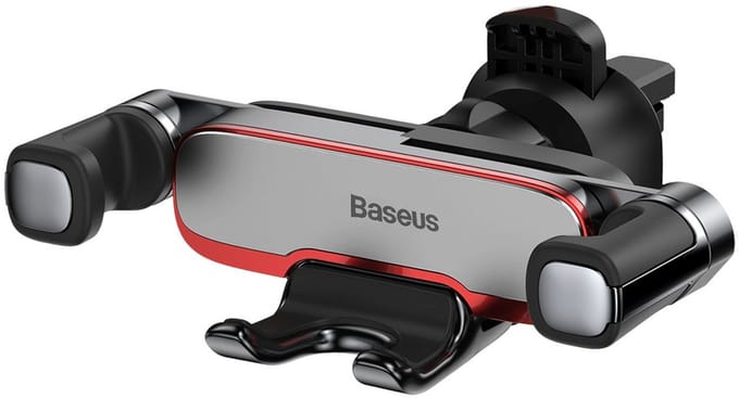 Baseus Lateral Gravity - Autohouder - Zilver - Ergonomisch - Voor op Ventilatierooster