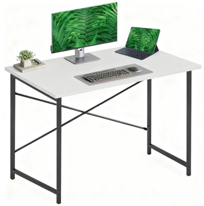 Klein Bureau met Opbergtas en Houder voor Thuiswerken - Ideale Computertafel voor Werkruimte