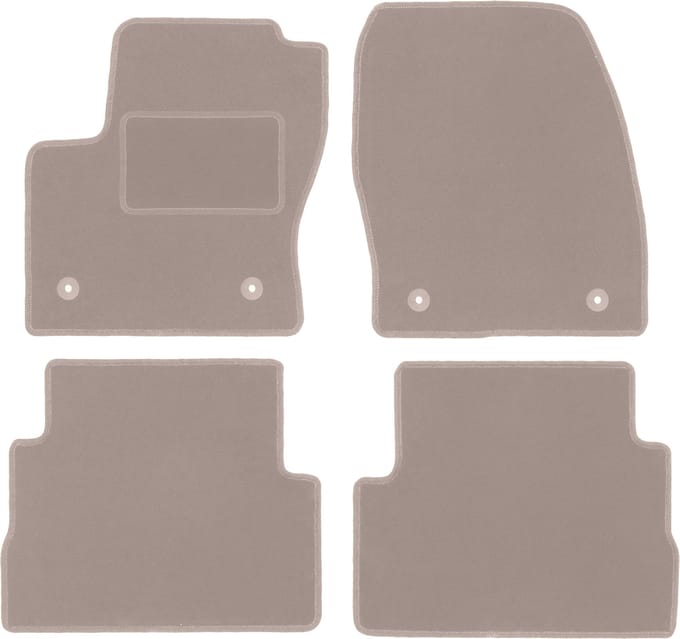 Beige veloursmatten voor: Ford Kuga MK2 SUV (2012-2019)