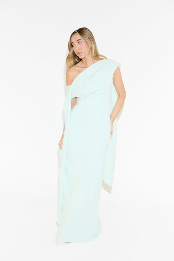 Odd Muse Drape Maxi Dress Mint Taglia: XXS | Maxi abiti Outlet | Donna | Ciano