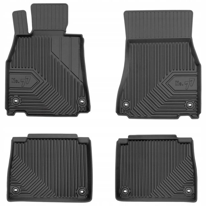 FROGUM No.77 Automatten - Geschikt voor LEXUS LS III (2000-2006) - 4-delig - TPE Rubber - Zwart