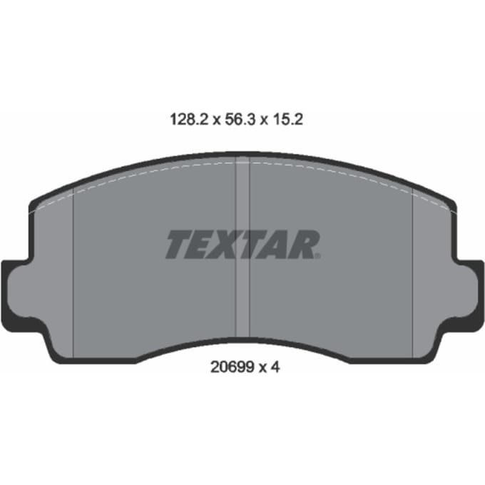Remblokset TEXTAR 2069901, voor