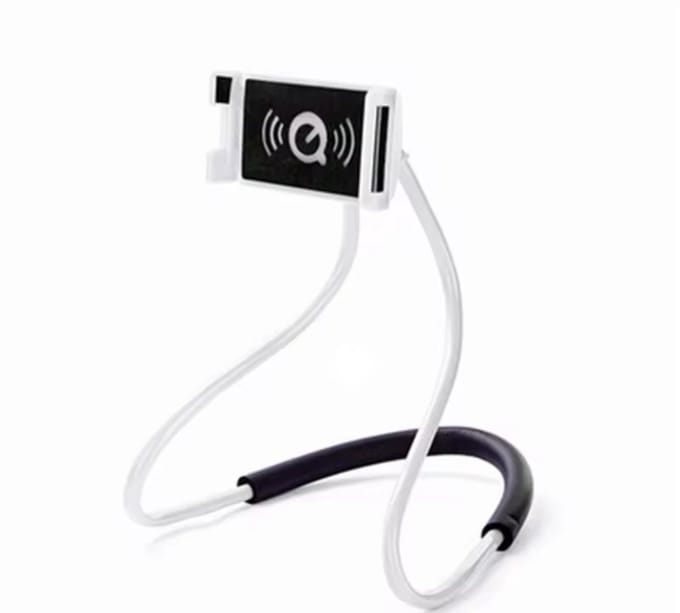 Lazy neck telefoonhouder - buigbaar en universeel - Ntech - Wit