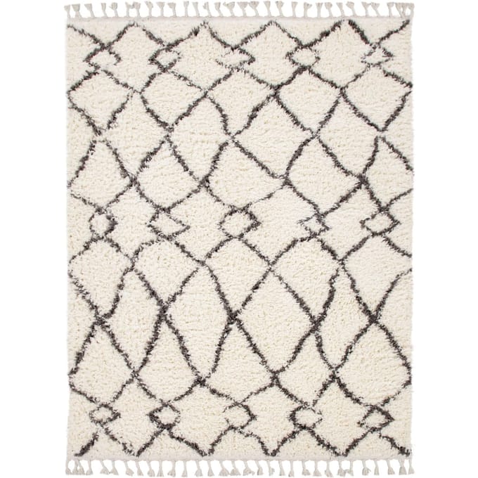 Hoogpolig tapijt Oregon beige 120x170 cm