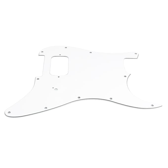 Plaque de protection pour guitare électrique Pick Guard PVC Accessoire d'instrument pour performance blanc