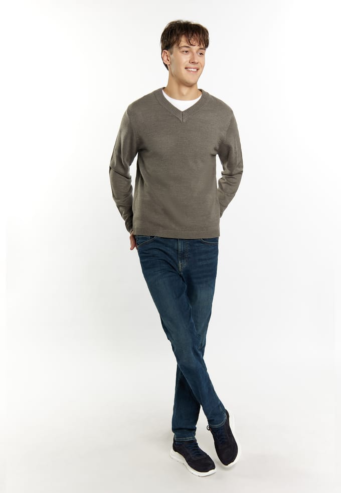 Mo Jumper Heren licht grijs melange