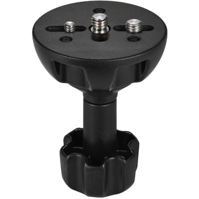 75mm Half Ball Flat to Bowl Adapter met 1/4  en 3/8  Schroeven voor Fluid Head Statief DSLR Rig Camera black