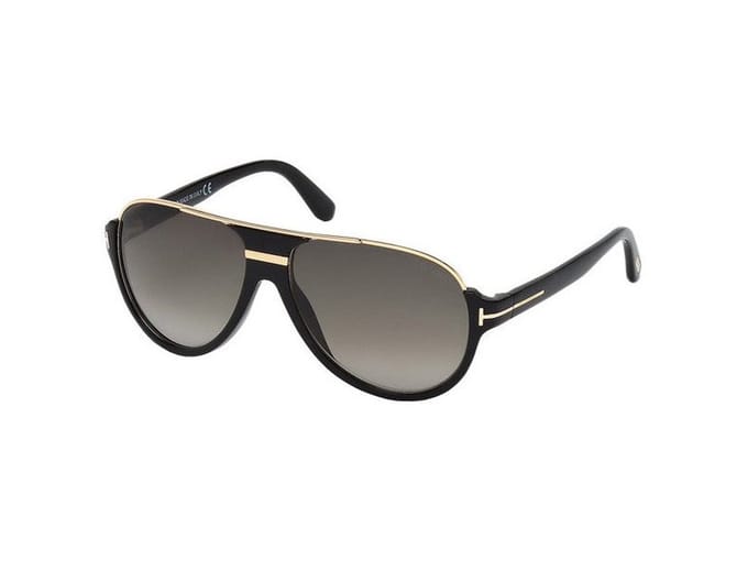 Tom Ford Zonnebril 0334 Dimitry 01P Glanzend Zwart Groen Verloop