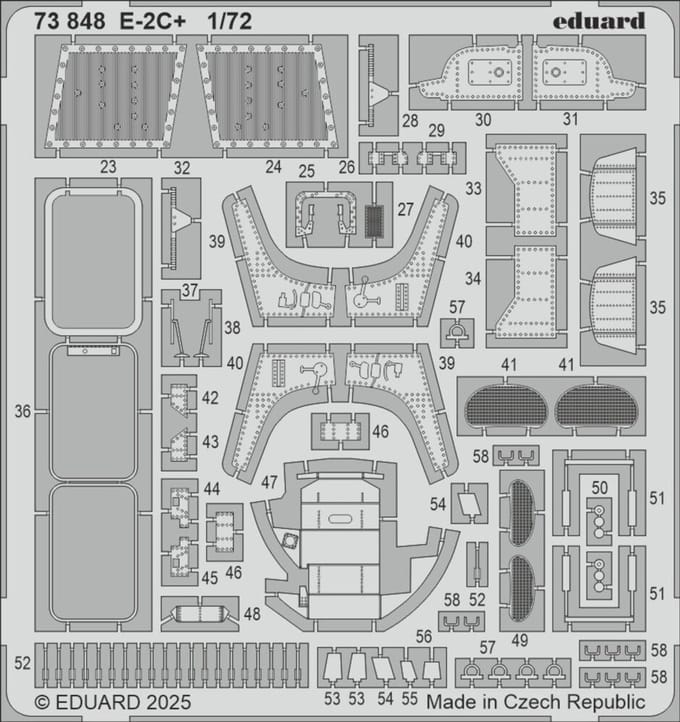Eduard Modelbouwdecoratie - 73848 Accessoires voor Hawkeye E-2C+ - Photo-etch