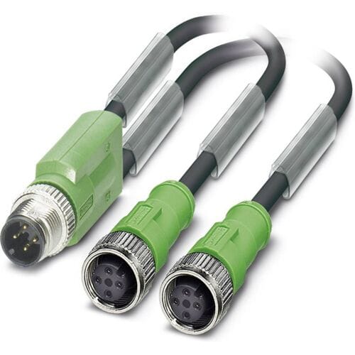 Phoenix Contact 1668975 Sensor/actuator connector, geassembleerd M12 Aantal polen (sensoren): 3 Adapter, Y-vorm 1.50 m 1 stuk(s)