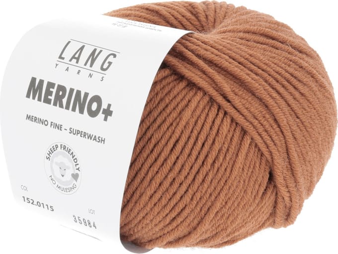 Lang Yarns Merino Plus - 115 nougat - Merinowol Garen