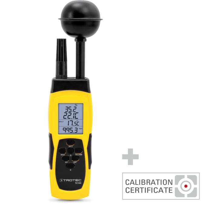 Thermohygrometer TC100 incl. kalibratiecertificaat