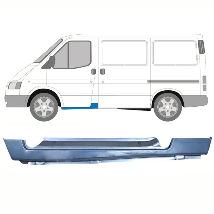 Reparatie dorpel voorste deuren voor Ford Transit 1986-2000 / Links