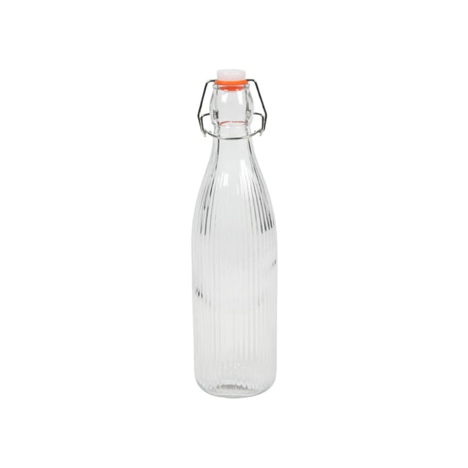 Fles m/stop - 27 cm - 500 ml - Lijnen