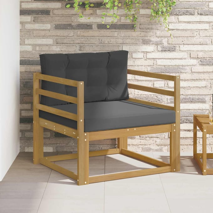 vidaXL - Buiten - Midden - Sofa - Polyester - Wit