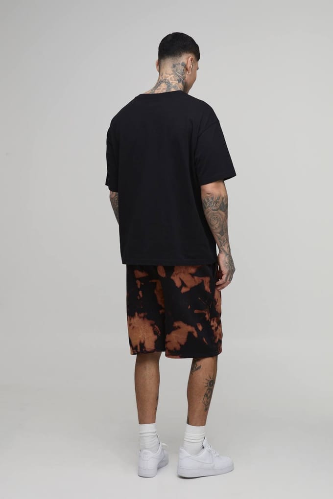 Tall Regular Fit Gewassen Short | Washed Black | Size Small